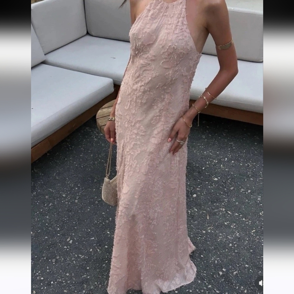 Zara Maxi Dress Pink Size XS and S - Picture 6 of 11